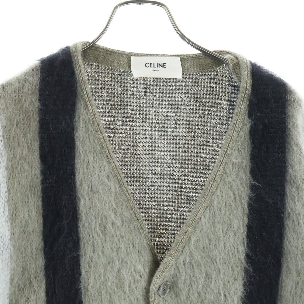 CELINE(セリーヌ) 24AW ブラッシュドモヘア ニットカーディガン ベージュ RV00K0ZQ1 CAF0