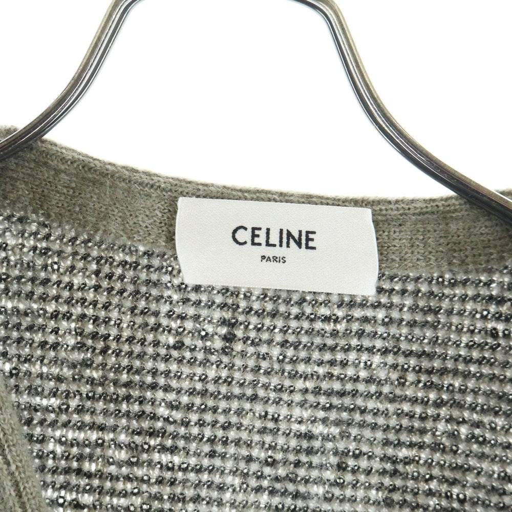 CELINE(セリーヌ) 24AW ブラッシュドモヘア ニットカーディガン ベージュ RV00K0ZQ1 CAF0