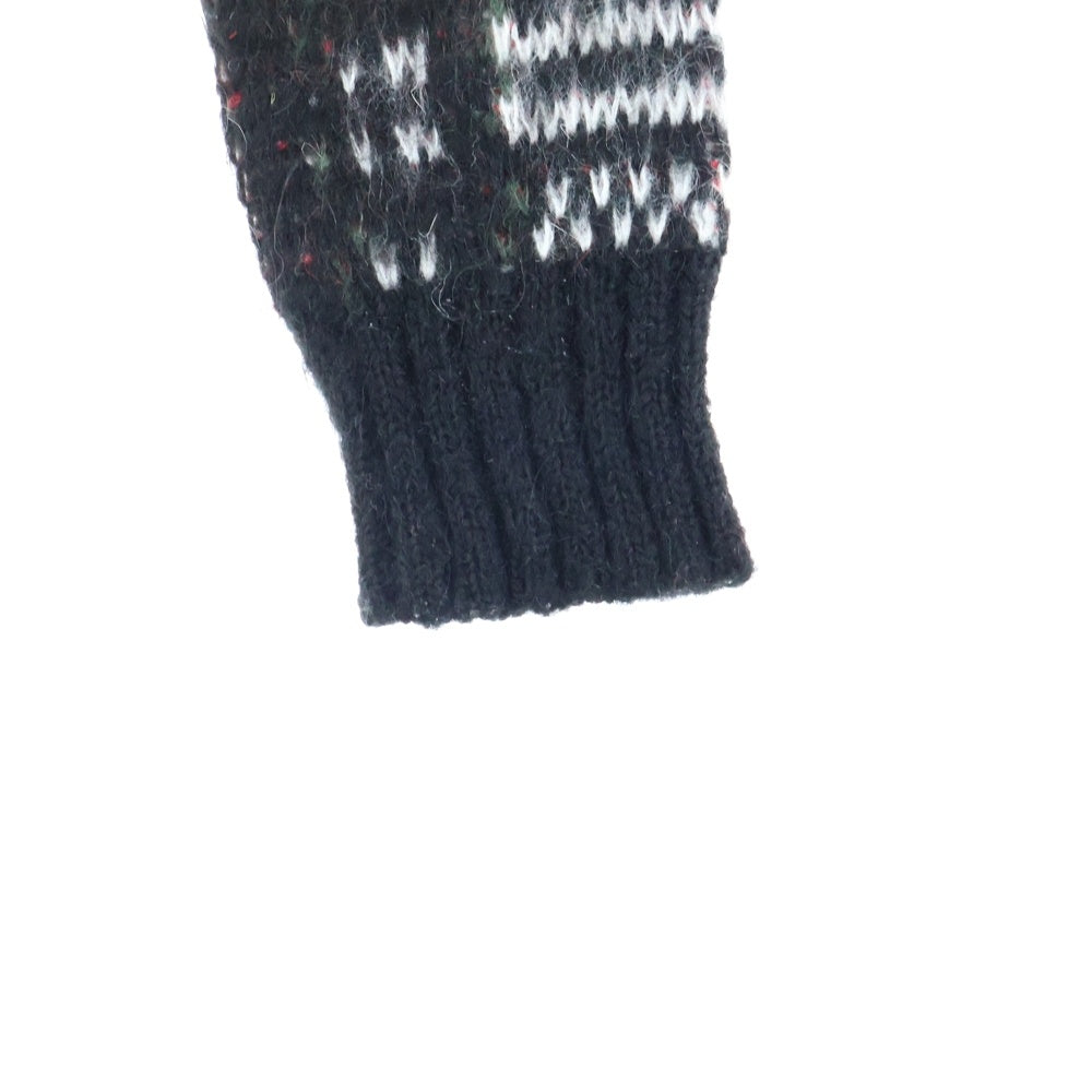 DIESEL(ディーゼル) モヘヤ チェック柄 ニット セーター ブラック