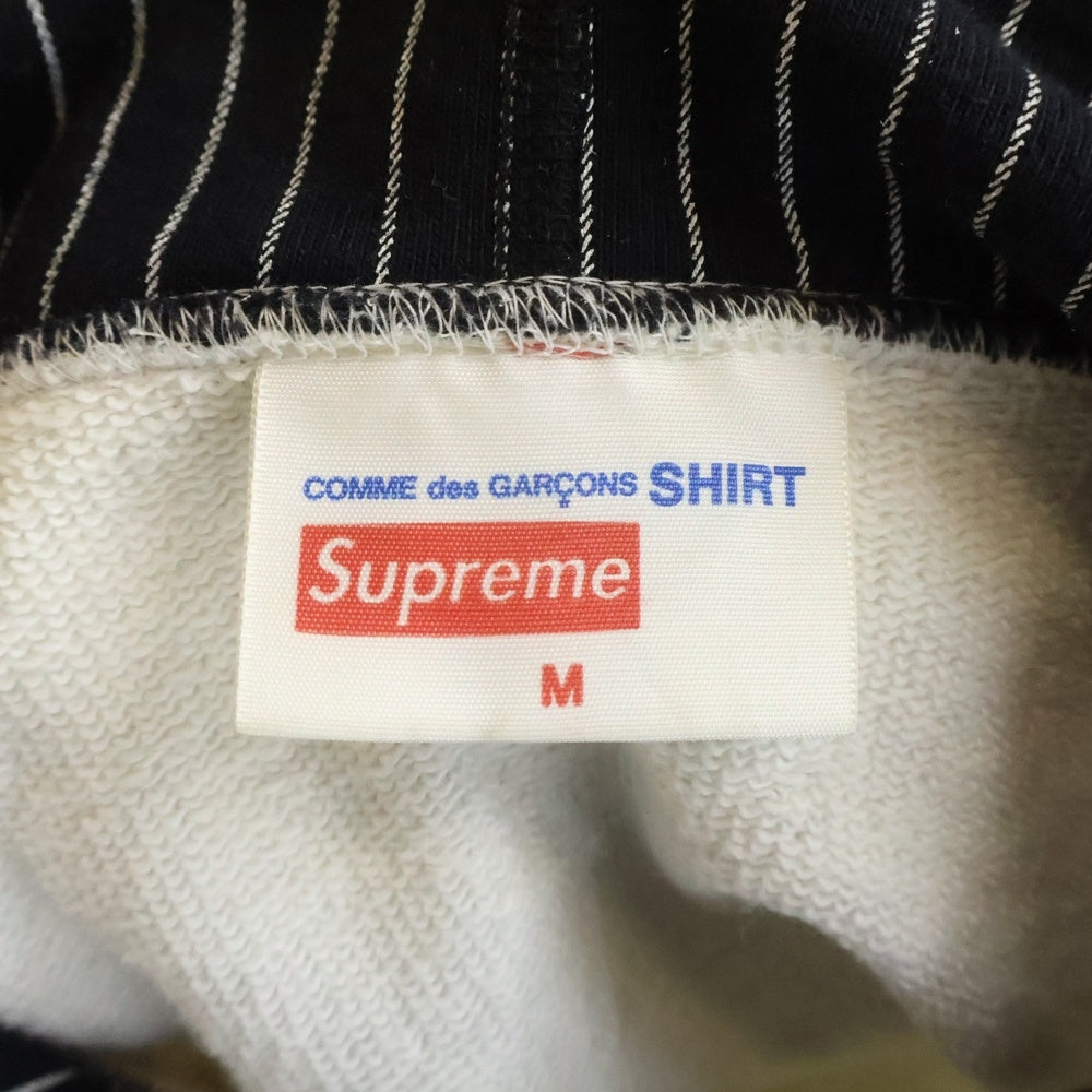 SUPREME(シュプリーム) 14SS×COMME des GARCONS SHIRT Box Logo Pullover Hoodie コムデギャルソン シャツ ボックスロゴ スウェット プルオーバーパーカー ホワイト/ブラック