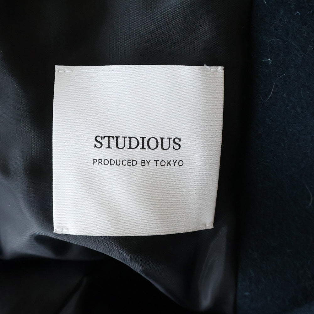 STUDIOUS(ステュディオス) 19AW 2B チェスター ロングコート ネイビー 109551004