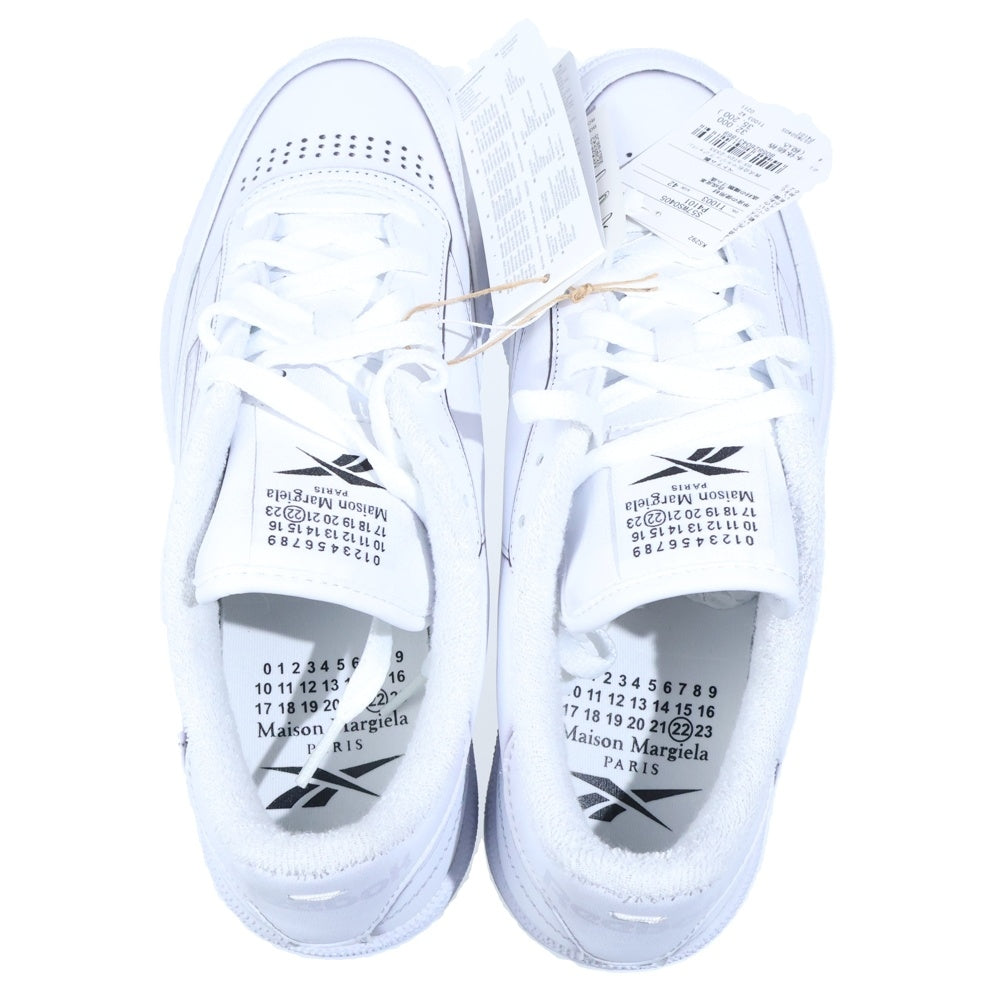 Maison Margiela(メゾンマルジェラ) ×Reebok Project 0 CC TL S57WS0405 リーボック レザー ローカットスニーカー ホワイト US9・27cm