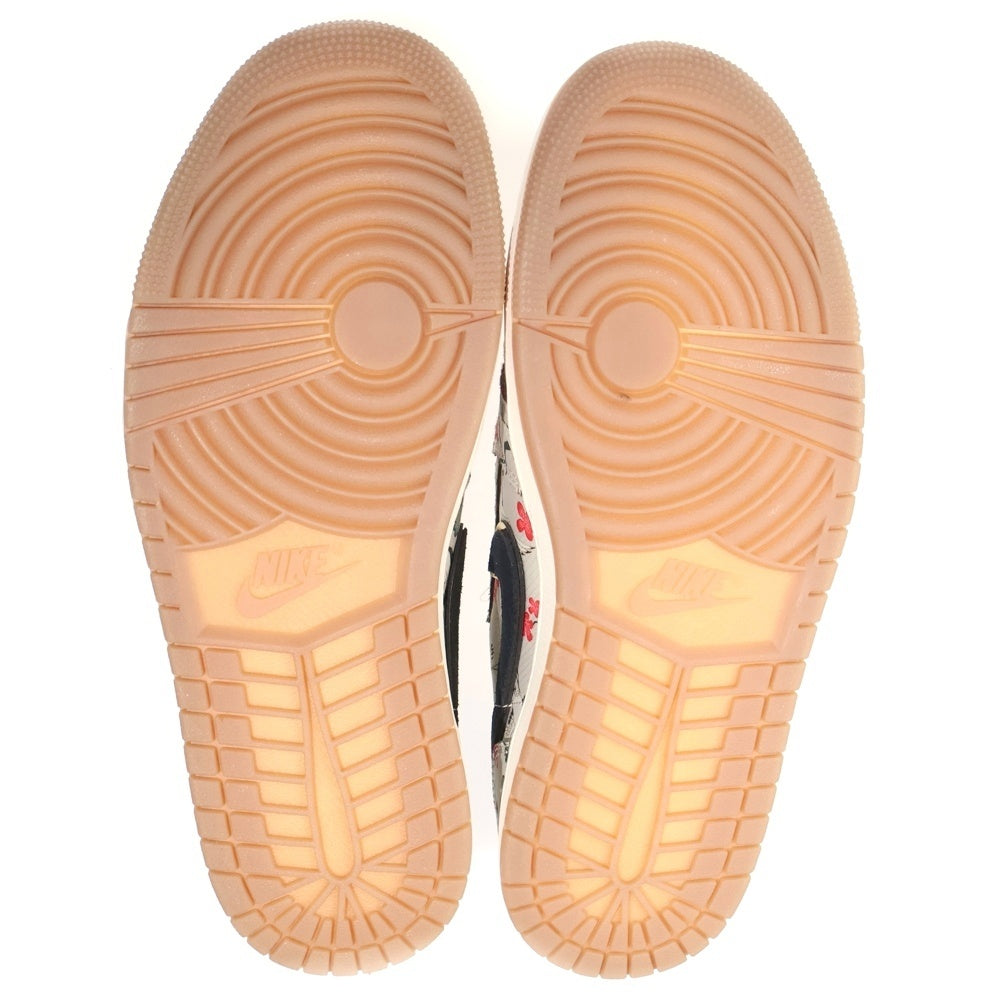 NIKE(ナイキ) ×RUI HACIMURA AIR JORDAN 1 RETRO LOW OG HV8293-100 エアジョーダン1ロー 八村塁 ローカットスニーカー マルチ US8.5/26.5cm