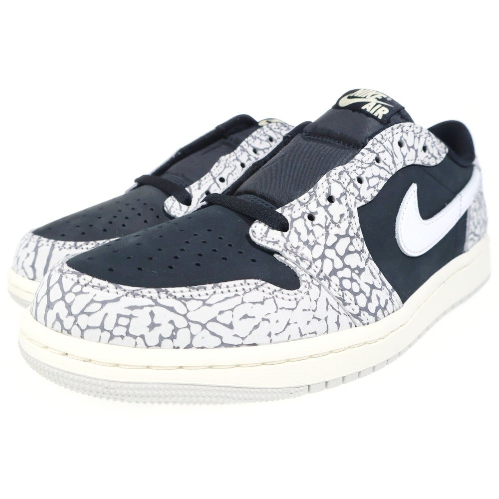 NIKE(ナイキ) AIR JORDAN 1 RETRO LOW OG BLACK CEMENT エアジョーダン レトロ ブラックセメント ローカットスニーカー グレー/ブラック US8.5/26.5cm
