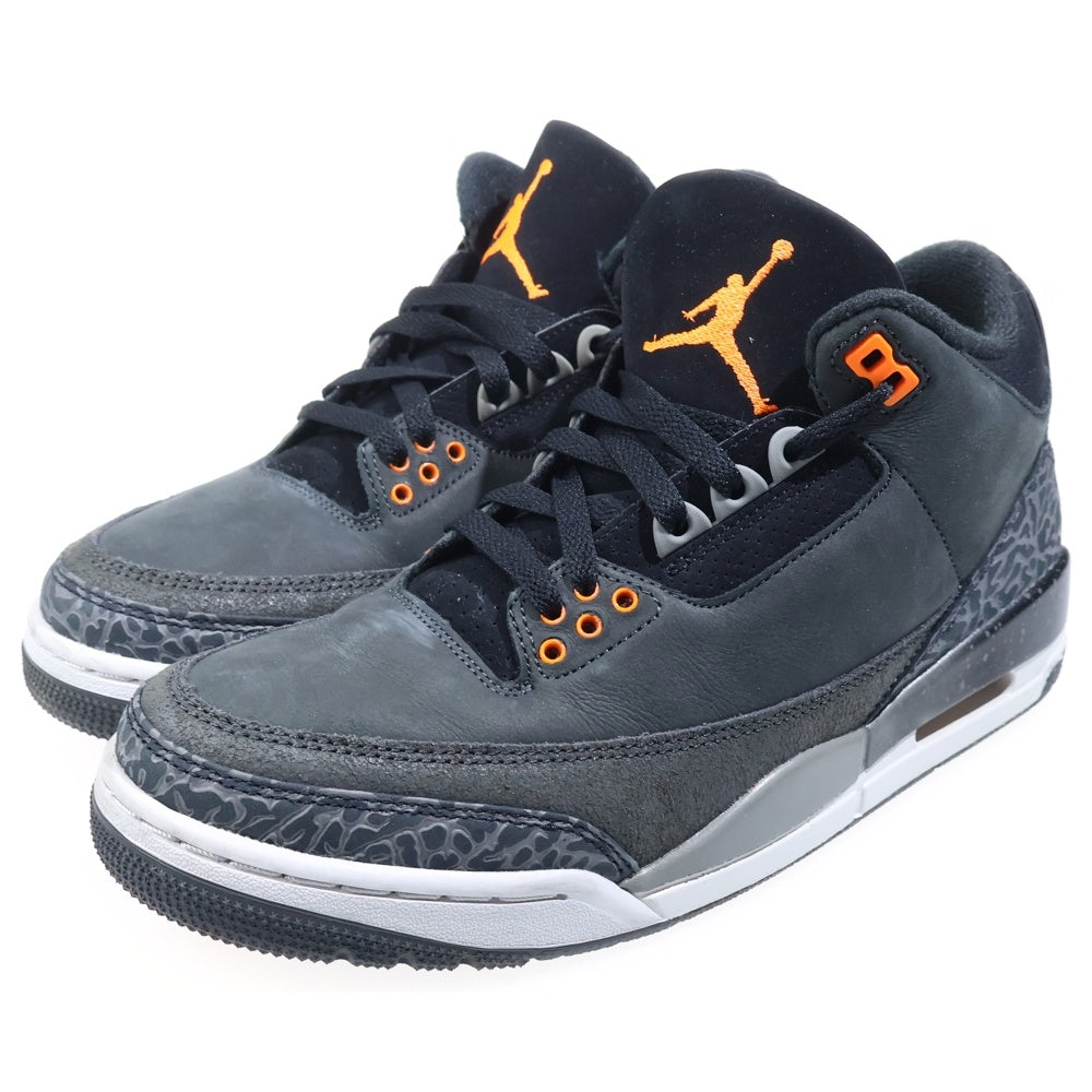 NIKE(ナイキ) AIR JORDAN 3 RETRO FEAR CT8532-080 エア ジョーダン 3 レトロ フィアー ミッドカットスニーカー グレー/ブラック US8.5/26.5cm