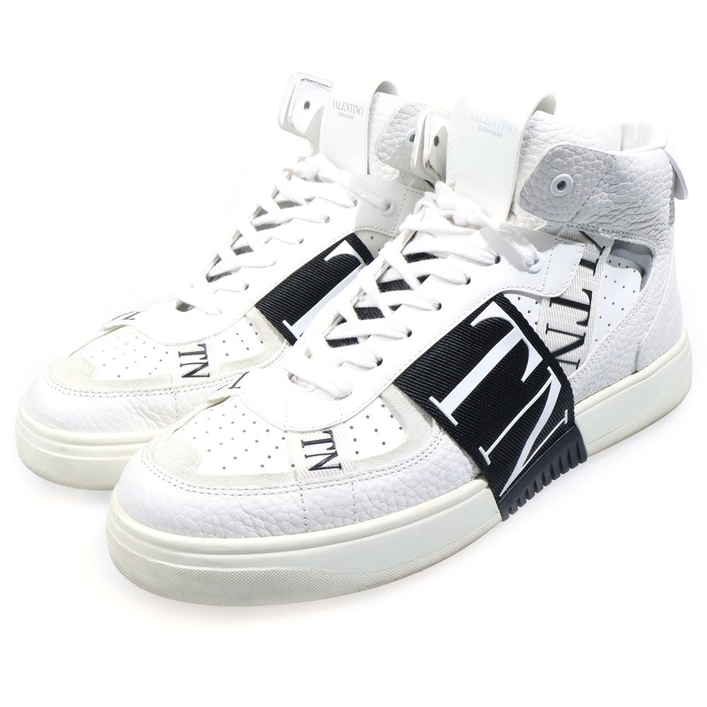 VALENTINO GARAVANI(ヴァレンチノガラヴァーニ) VLTNロゴ ハイトップスニーカー ホワイト TVE03Y2