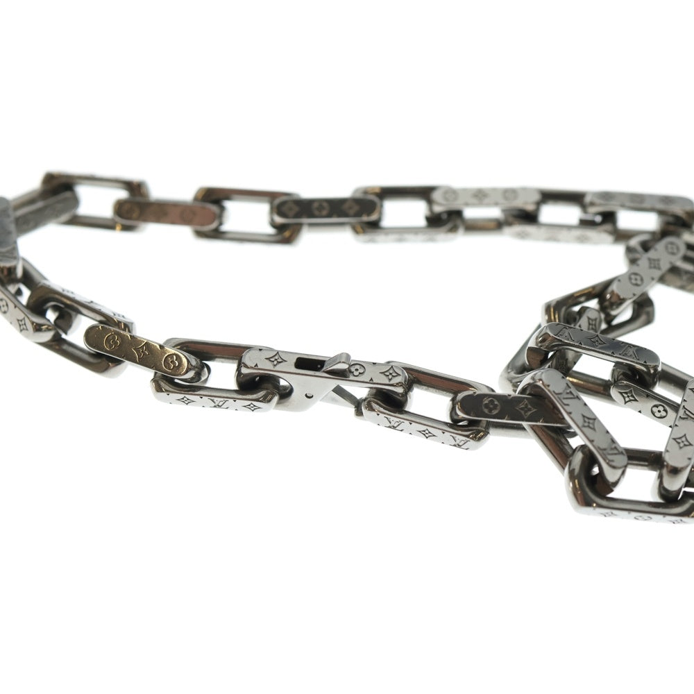 LOUIS VUITTON(ルイヴィトン) コリエ モノグラム チェーン ネックレス シルバー M00307