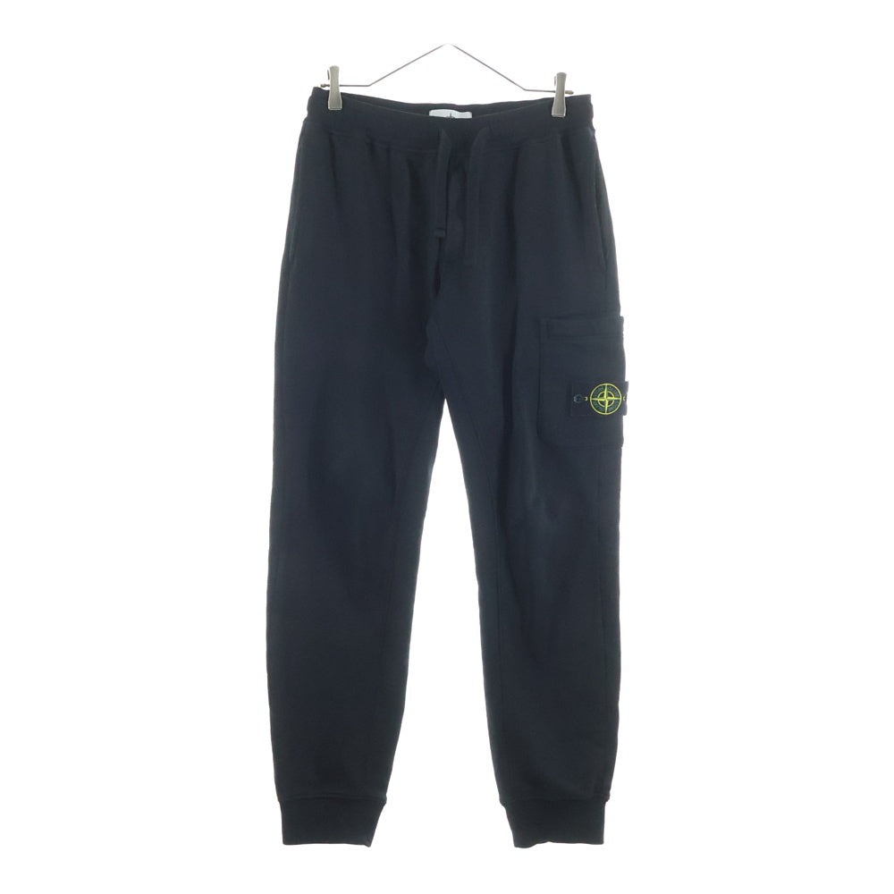 STONE ISLAND(ストーンアイランド) LOGO PATCH CARGO JOGGER 腕章 スウェット カーゴ パンツ 811564551 ブラック
