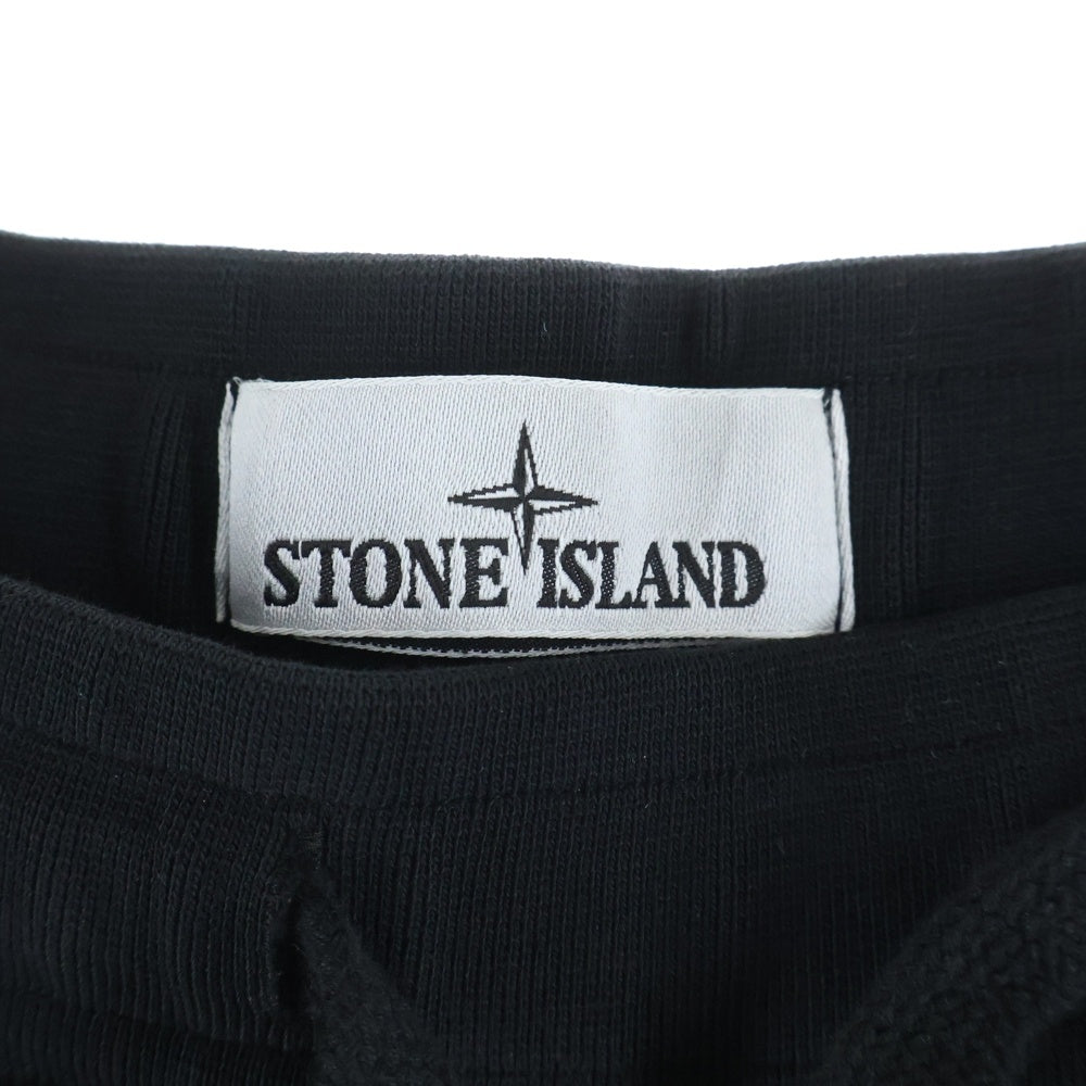 STONE ISLAND(ストーンアイランド) LOGO PATCH CARGO JOGGER 腕章 スウェット カーゴ パンツ 811564551 ブラック