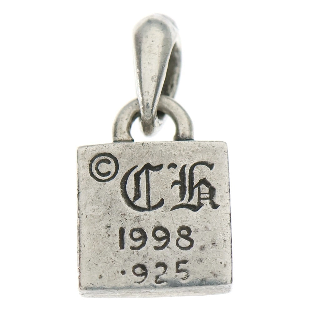 CHROME HEARTS(クロムハーツ) FRAMED CH PLUS 1DIA フレームドCHプラス 1ダイヤ チャーム シルバーネックレストップ