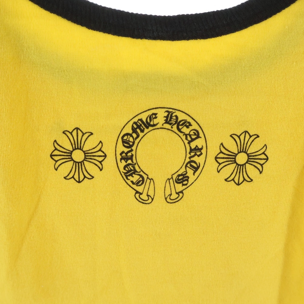 CHROME HEARTS(クロムハーツ) ホースシュープリント キャミソール タンクトップ イエロー/ブラック レディース