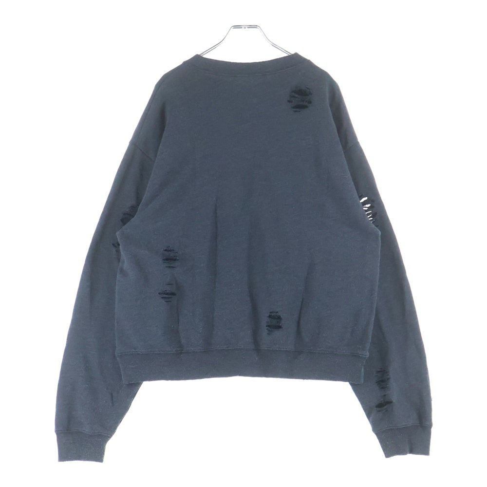 Acne Studios(アクネ ストゥディオズ) 25SS ロゴプリント スウェットクルーネックシャツ グレー FN-UX-SWEA000044