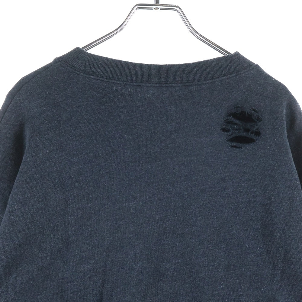 Acne Studios(アクネ ストゥディオズ) 25SS ロゴプリント スウェットクルーネックシャツ グレー FN-UX-SWEA000044