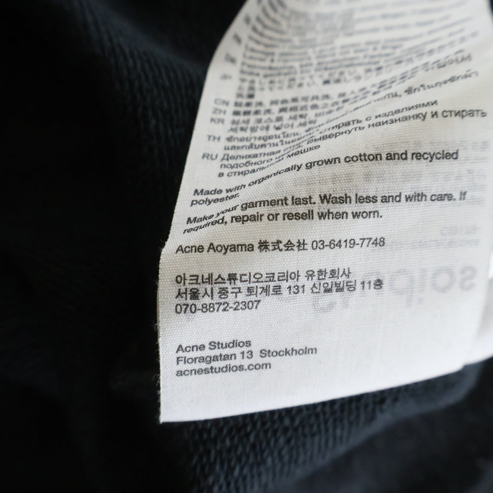 Acne Studios(アクネ ストゥディオズ) 25SS ロゴプリント スウェットクルーネックシャツ グレー FN-UX-SWEA000044