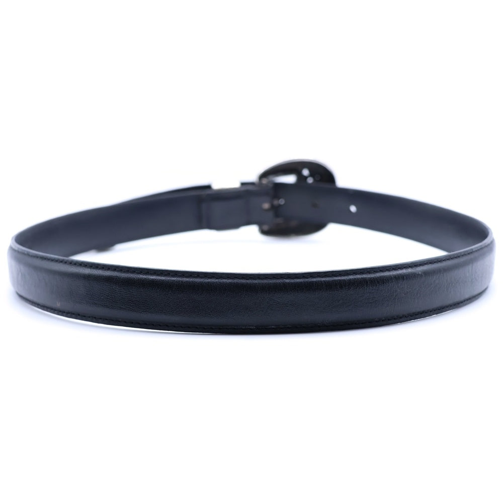 CHROME HEARTS(クロムハーツ) BLT CLT 3PC ケルティック3PC レザーベルト ブラック/シルバー