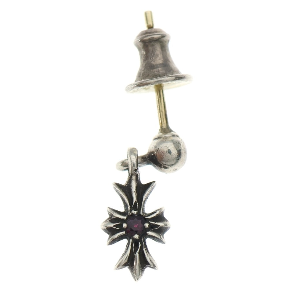 CHROME HEARTS(クロムハーツ) TNY E CH PLS 1 RBY タイニーECHプラスドロップ 1ルビー シルバーピアス