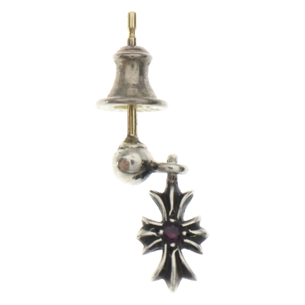 CHROME HEARTS(クロムハーツ) TNY E CH PLS 1 RBY タイニーECHプラスドロップ 1ルビー シルバーピアス