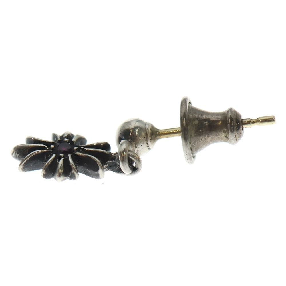 CHROME HEARTS(クロムハーツ) TNY E CH PLS 1 RBY タイニーECHプラスドロップ 1ルビー シルバーピアス