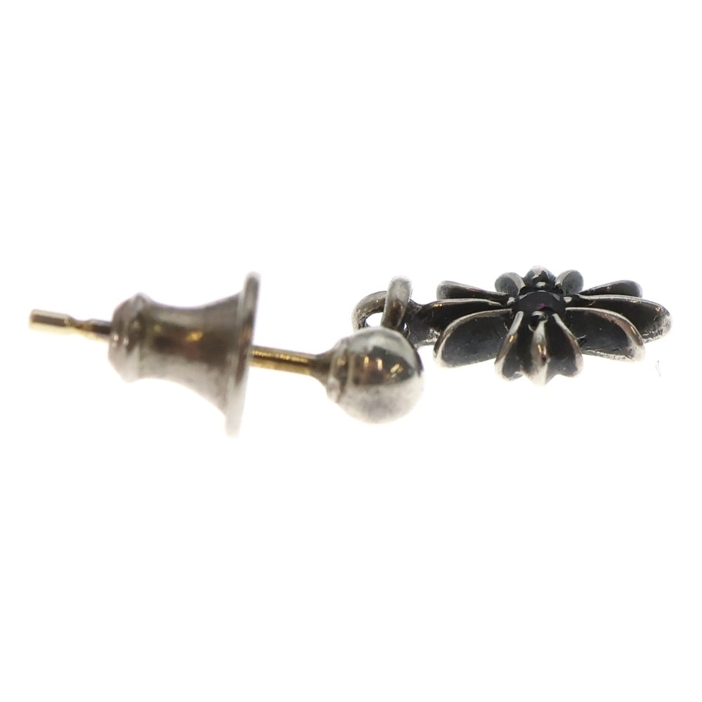 CHROME HEARTS(クロムハーツ) TNY E CH PLS 1 RBY タイニーECHプラスドロップ 1ルビー シルバーピアス