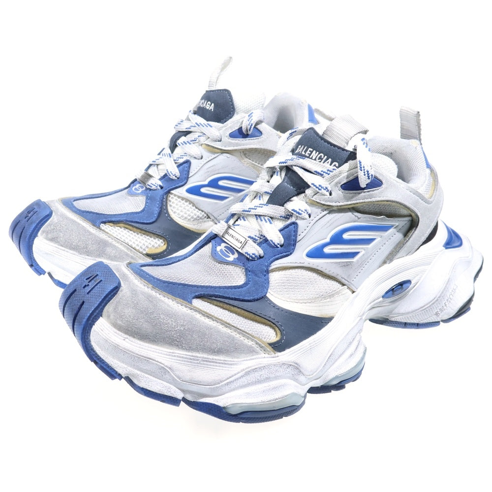 BALENCIAGA(バレンシアガ) CARGO カーゴ ヴィンテージ加工 ローカットスニーカー ホワイト/ブルー 785754
