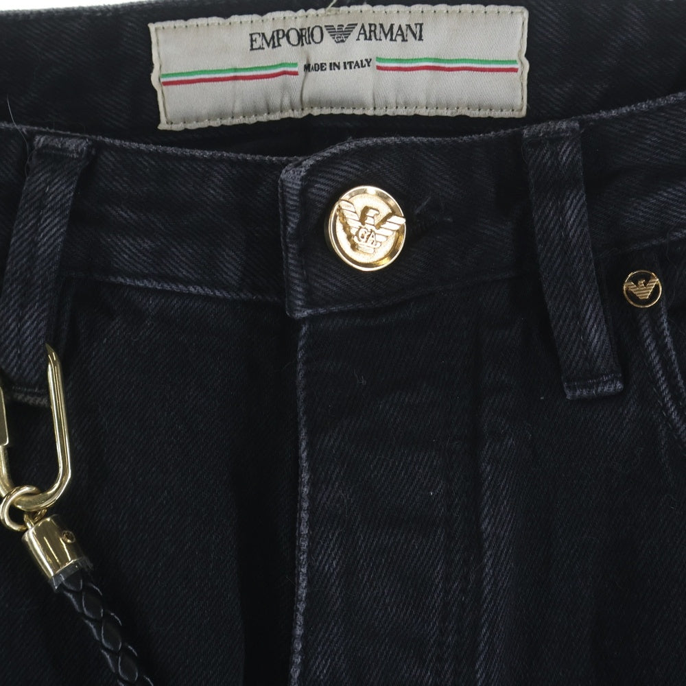 EMPORIO ARMANI(エンポリオアルマーニ) 22AW 5 Pocket Slim Fit denim Pants スリムフィットデニムパンツ ブラック 6L1J75 1DA2Z