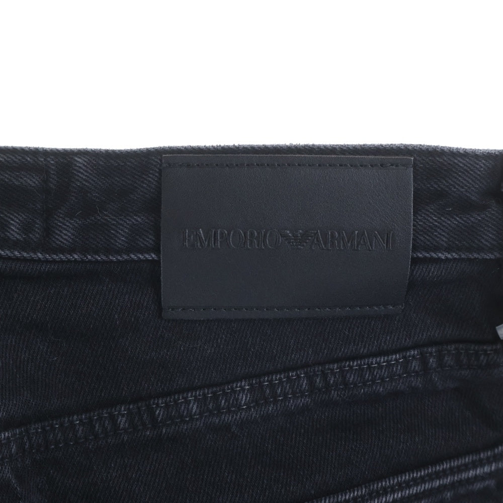 EMPORIO ARMANI(エンポリオアルマーニ) 22AW 5 Pocket Slim Fit denim Pants スリムフィットデニムパンツ ブラック 6L1J75 1DA2Z