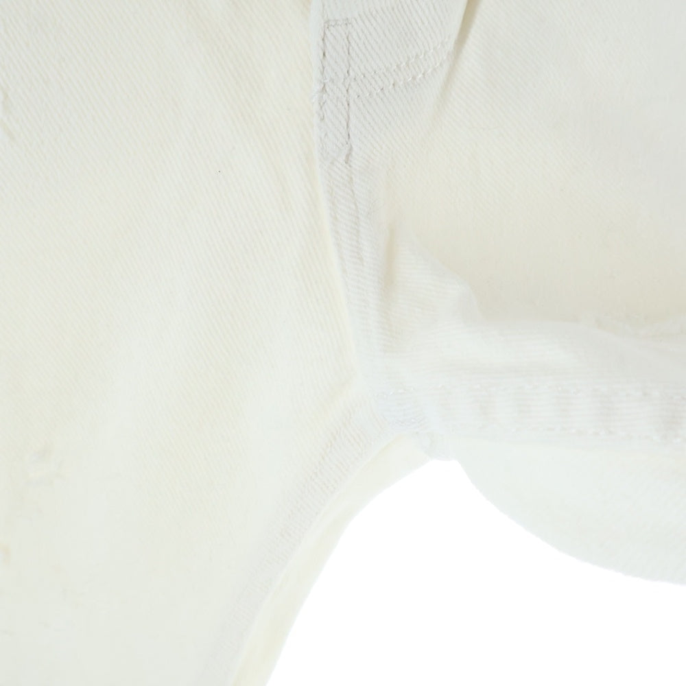 EMPORIO ARMANI(エンポリオアルマーニ) 22AW ダメージスリムフィットデニムパンツ ホワイト 6L1J75 1NMBZ