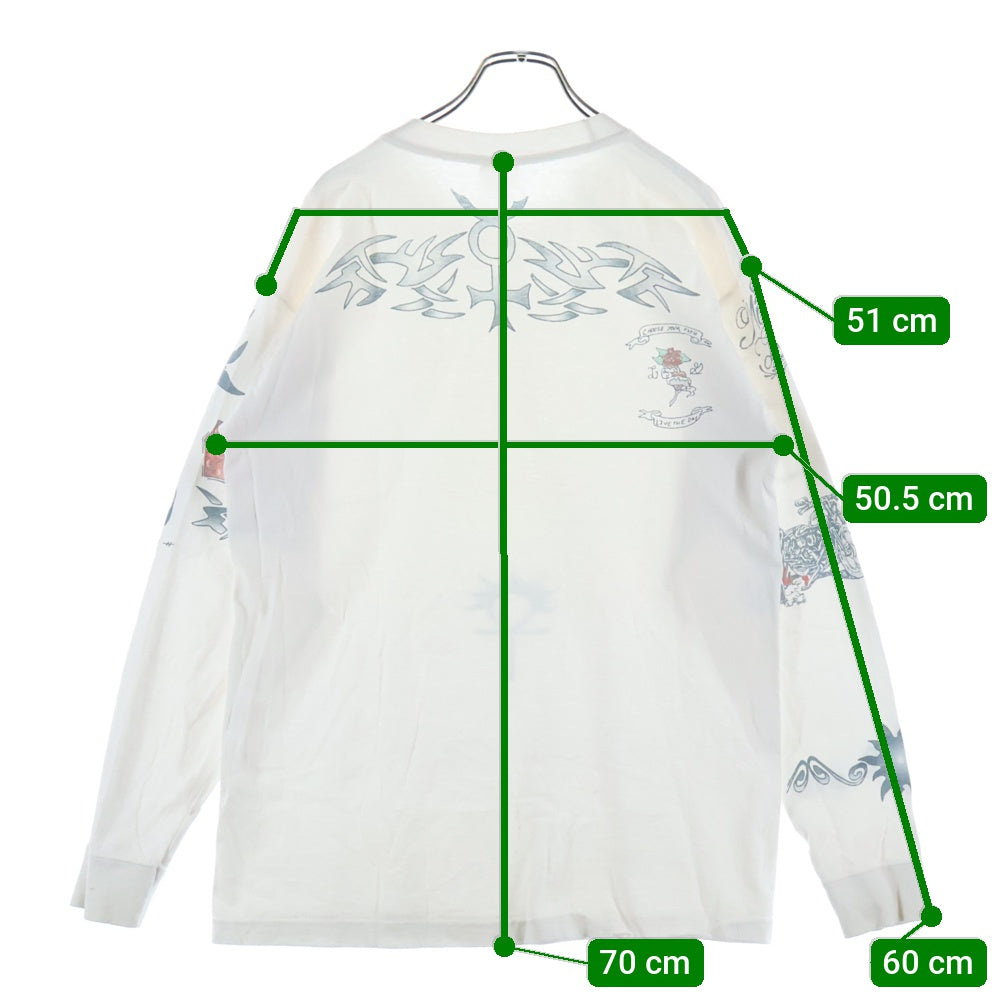 VINTAGE(ヴィンテージ) 90s DENNIS RODMAN TATTOO L/S デニス ロッドマン タトゥー ロンT 長袖カットソー ホワイト