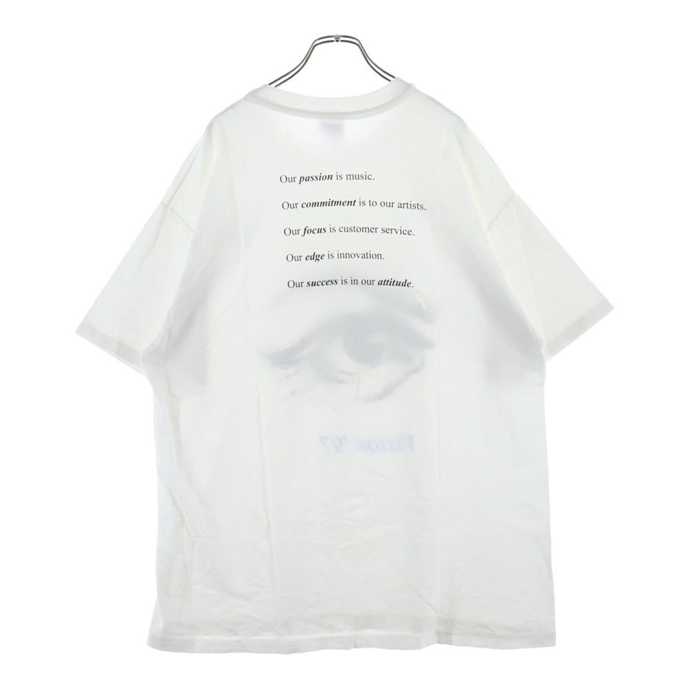 VINTAGE(ヴィンテージ) 90S SONY MUSIC Vison '97 プリント半袖Tシャツ カットソー ホワイト