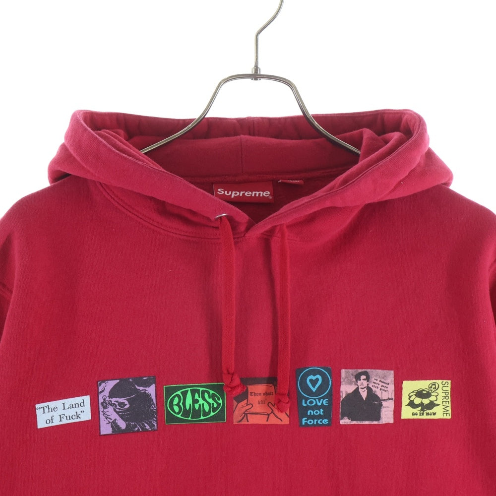 SUPREME(シュプリーム) 18SS Bless Hooded Sweatshirt ブレス プルオーバースウェットパーカー フーディー レッド