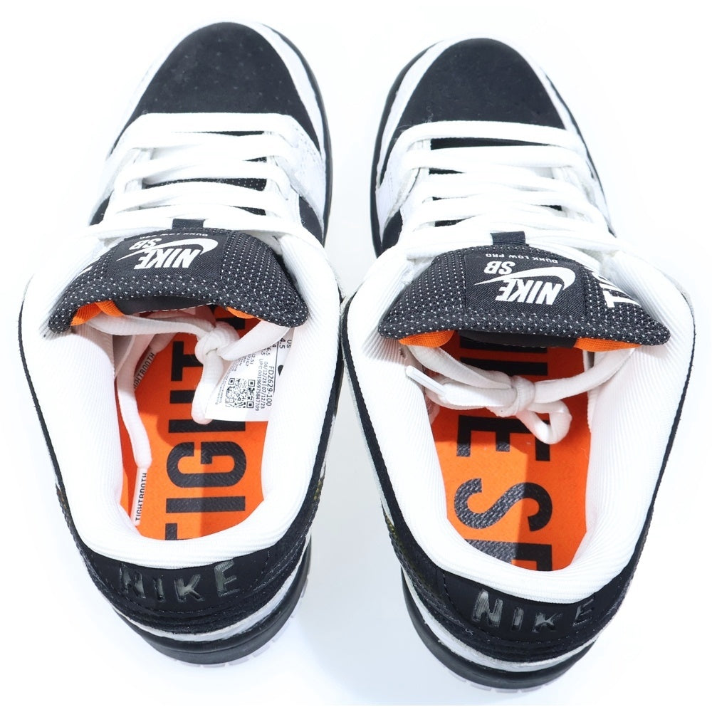 NIKE(ナイキ) ×TIGHTBOOTH DUNK LOW PRO QS タイトブース エスビーダンク ローカットスニーカー ホワイト/ブラック US4.5/23.5cm レディース