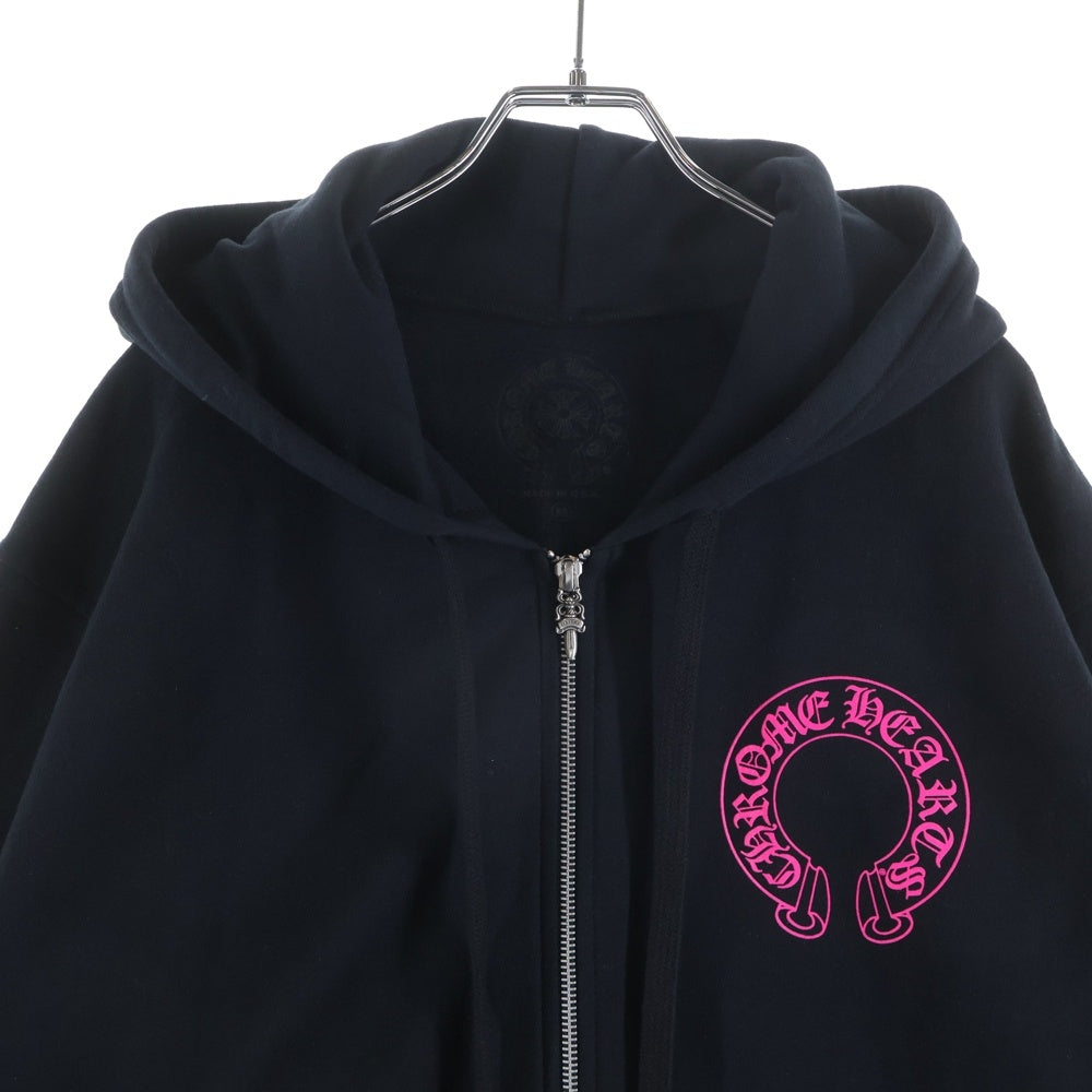 CHROME HEARTS(クロムハーツ) HORSESHOE FULL ZIP HOODIE 袖フローラル