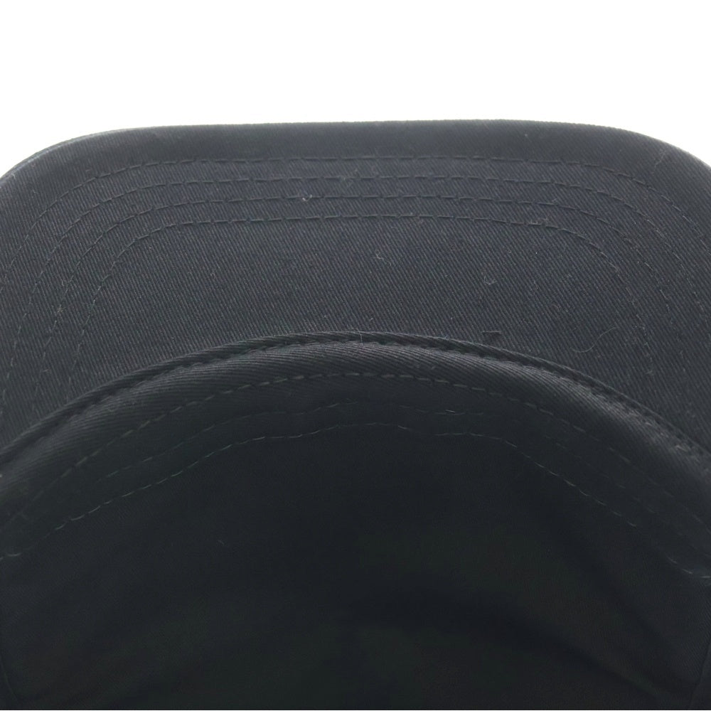 CHROME HEARTS(クロムハーツ) TRUCKER CAP 3セメタリーハラコレザーパッチ トラッカーキャップ 帽子 ブラック/ホワイト