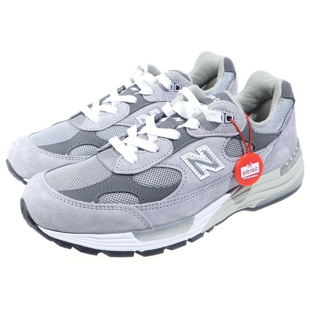 New Balance(ニューバランス) U992GY 2025 USA製 メッシュ ローカットスニーカー US8/26cm グレー