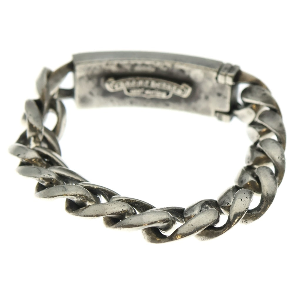CHROME HEARTS(クロムハーツ) ID FLORAL CRS フローラルクロスIDクラシックリンク ブレスレット 13LINK シルバー BCA164