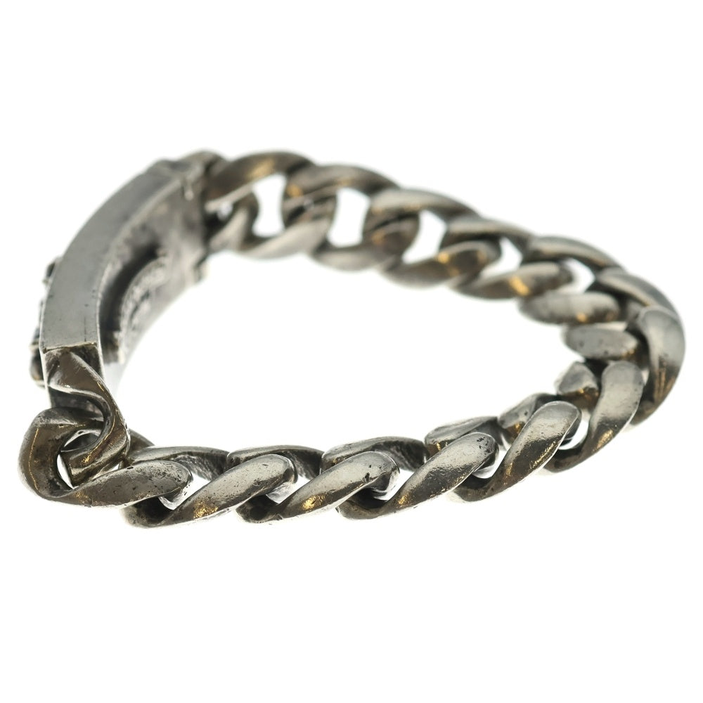 CHROME HEARTS(クロムハーツ) ID FLORAL CRS フローラルクロスIDクラシックリンク ブレスレット 13LINK シルバー BCA164