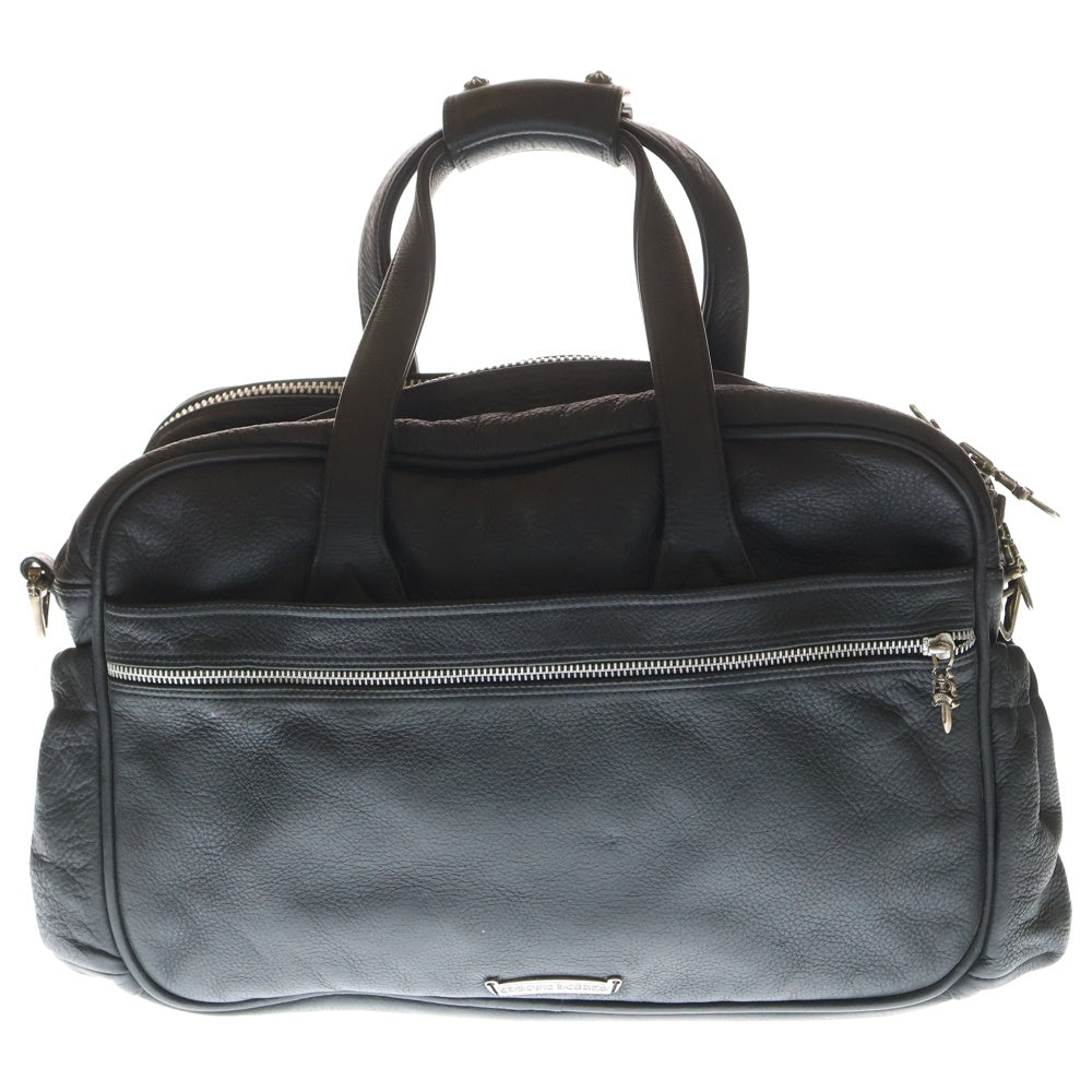 CHROME HEARTS(クロムハーツ) DIAPER BAG LEATHER SHOULDER 2WAY BAG ダイパー レザーショルダーバッグ ブラック
