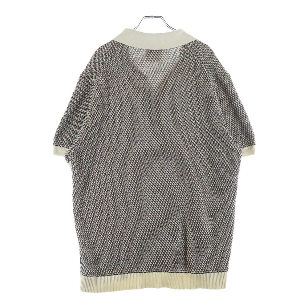 HUGO BOSS(ヒューゴボス) レギュラーフィットニットカーディガン 半袖シャツ ブラウン