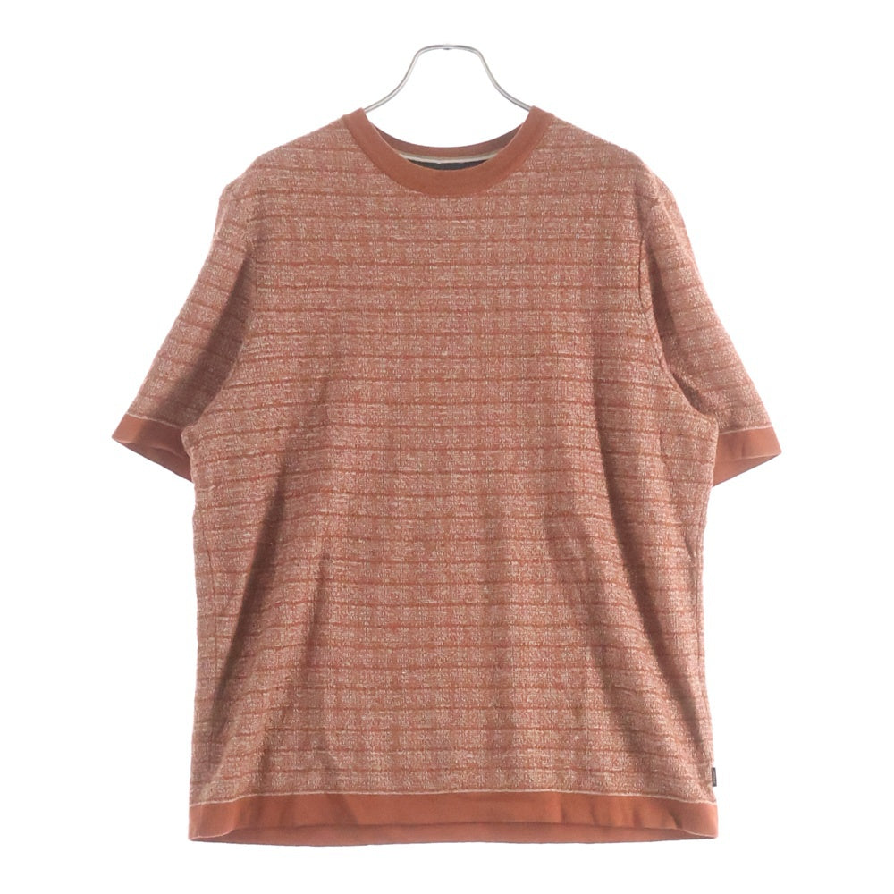 HUGO BOSS(ヒューゴボス) リラックスフィット ジャカードニット半袖Tシャツ カットソー