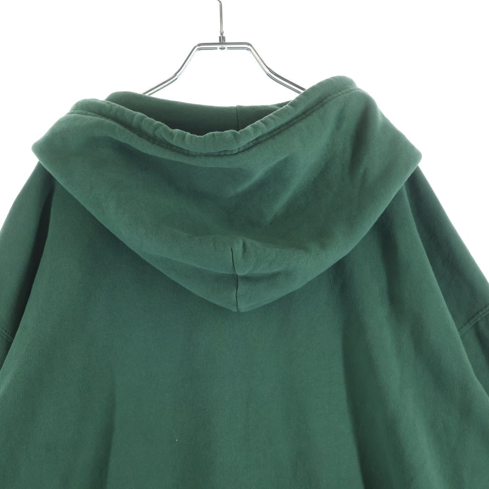 MM6 Maison Margiela(エムエムシックスメゾンマルジェラ) オーバーサイズ ロゴプリントプルオーバーパーカー グリーン SH2GU0012 M25004