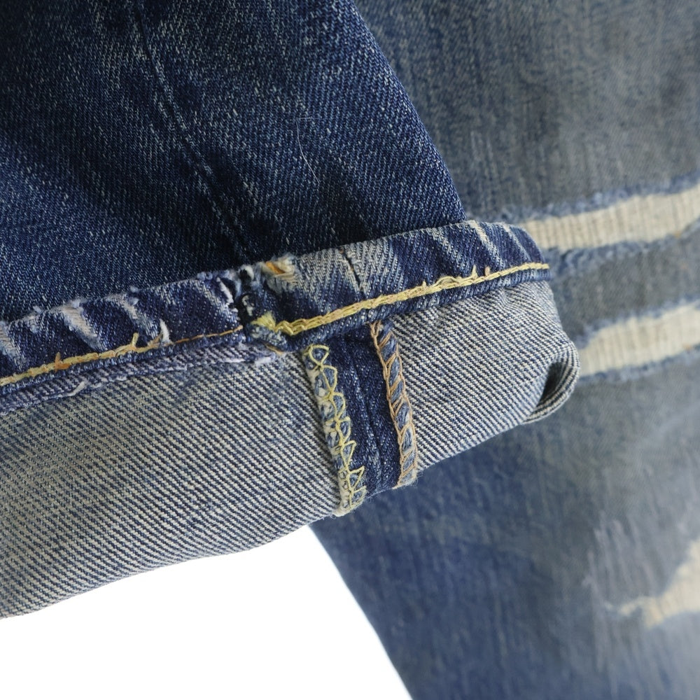 Levi's(リーバイス) 60-70s 505 VINTAGE BIGE 後期 両面タブ 並行ステッチ ボタン裏8 TALONZIP デニムパンツ ブルー