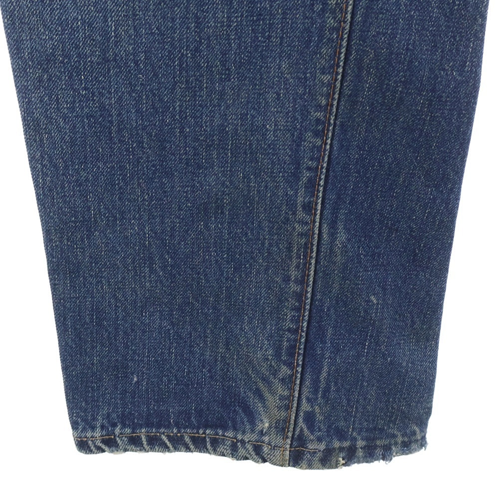 Levi's(リーバイス) 60-70s 505 VINTAGE BIGE 後期 両面タブ 並行ステッチ ボタン裏8 TALONZIP デニムパンツ ブルー