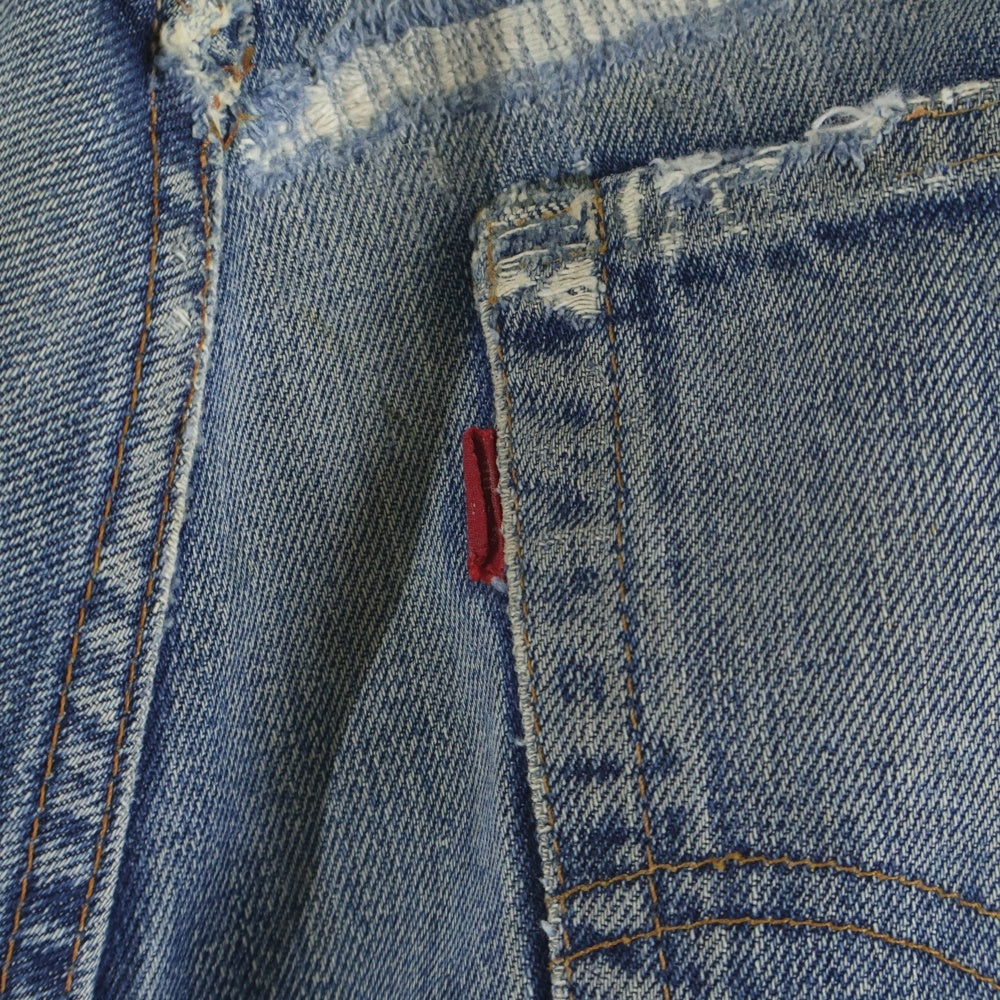 Levi's(リーバイス) 60-70s 505 VINTAGE BIGE 後期 両面タブ 並行ステッチ ボタン裏8 TALONZIP デニムパンツ ブルー