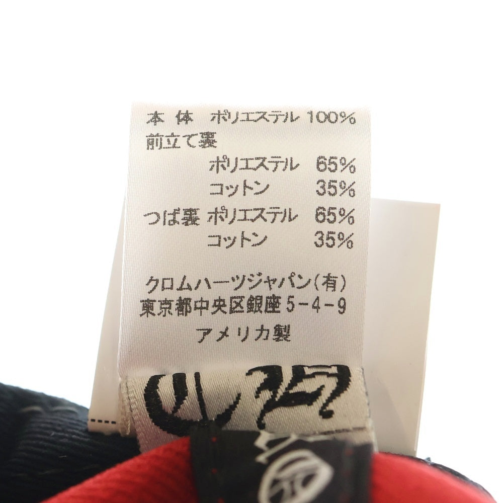 CHROME HEARTS(クロムハーツ) CH HAT CH刺繍 ベースボールキャップ レッド/ホワイト