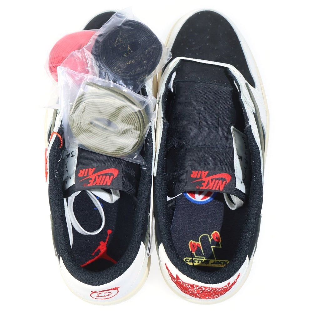 NIKE(ナイキ) ×TRAVIS SCOTT WMNS AIR JORDAN 1 LOW OG Medium Olive DZ4137-106 トラヴィススコット ウィメンズ エアジョーダン1 ミディアムオリーブ ローカットスニーカー レディース