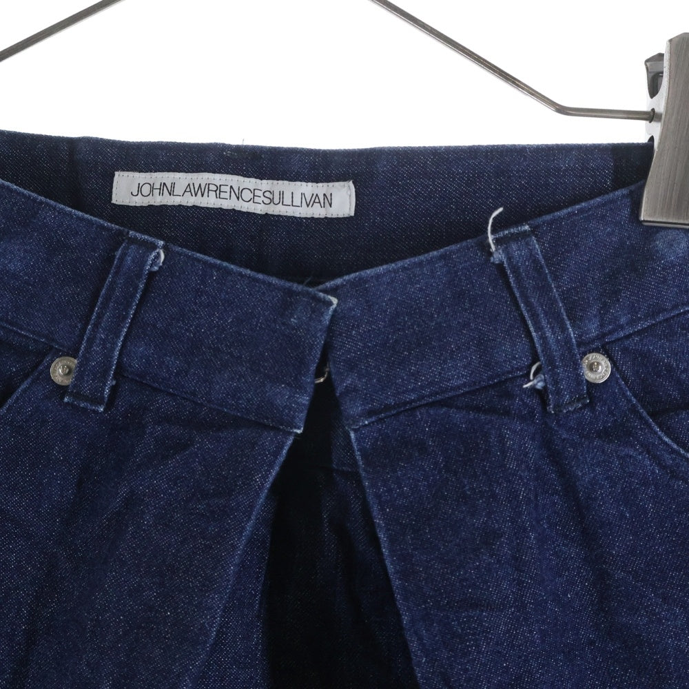JOHN LAWRENCE SULLIVAN(ジョンローレンスサリバン) Rigid Denim Wide Pants リジッドデニムワイドパンツ スタック入りトラウザー インディゴ JLS-02-16