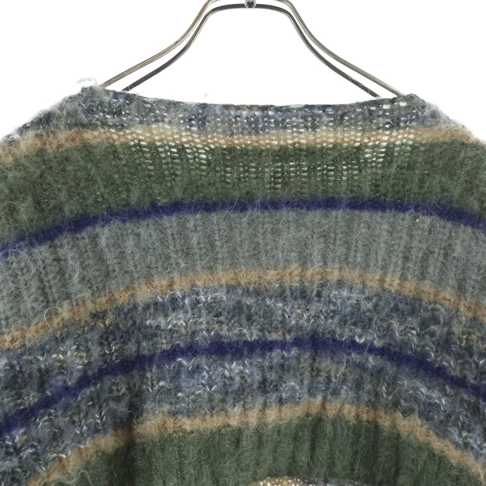 PERVERZE(パーバーズ) モヘア混合 クロップドニット セーター マルチカラー 0121030512