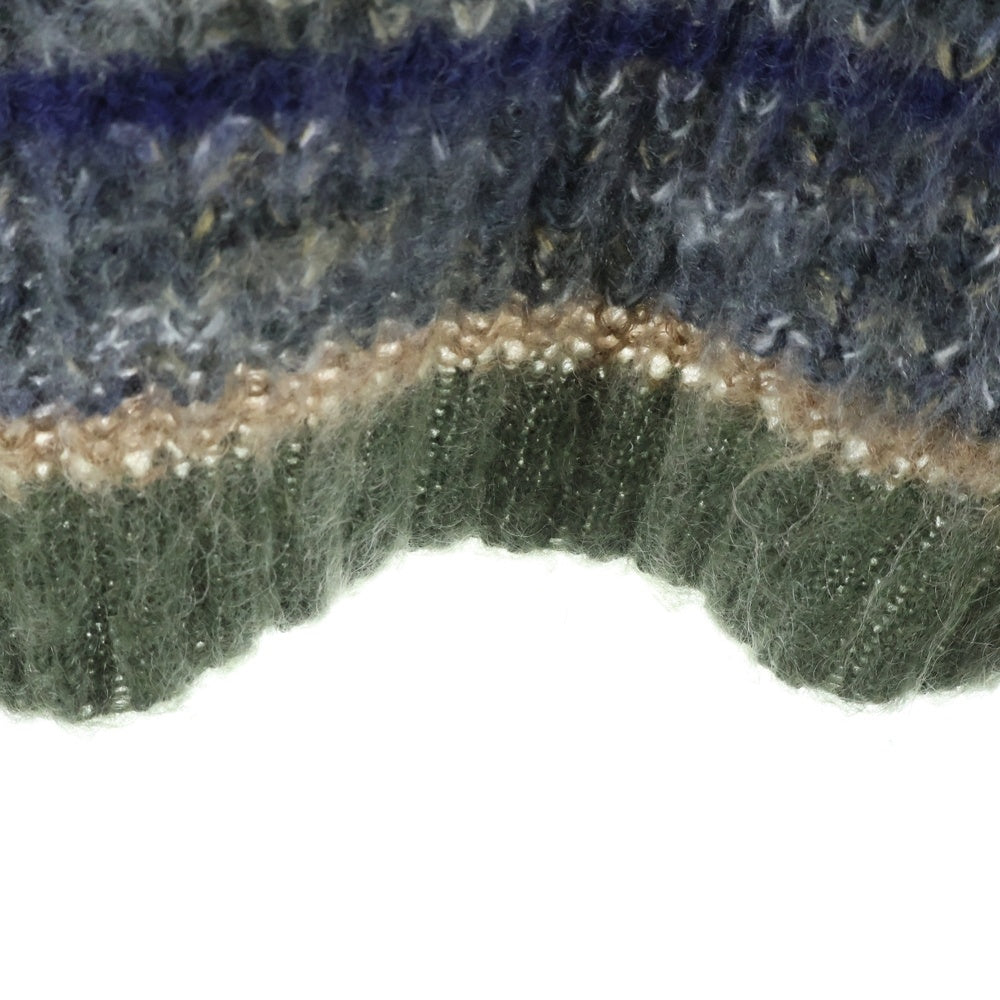 PERVERZE(パーバーズ) モヘア混合 クロップドニット セーター マルチカラー 0121030512