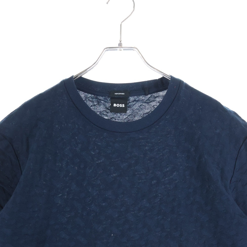 BOSS(ボス) H-THOMPSON-80 レギュラーフィット 半袖Tシャツ ネイビー