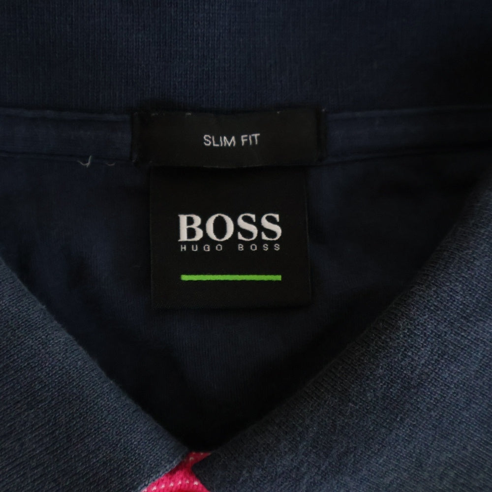 BOSS(ボス) Paule 6 スリムフィット 半袖ポロシャツ マルチカラー
